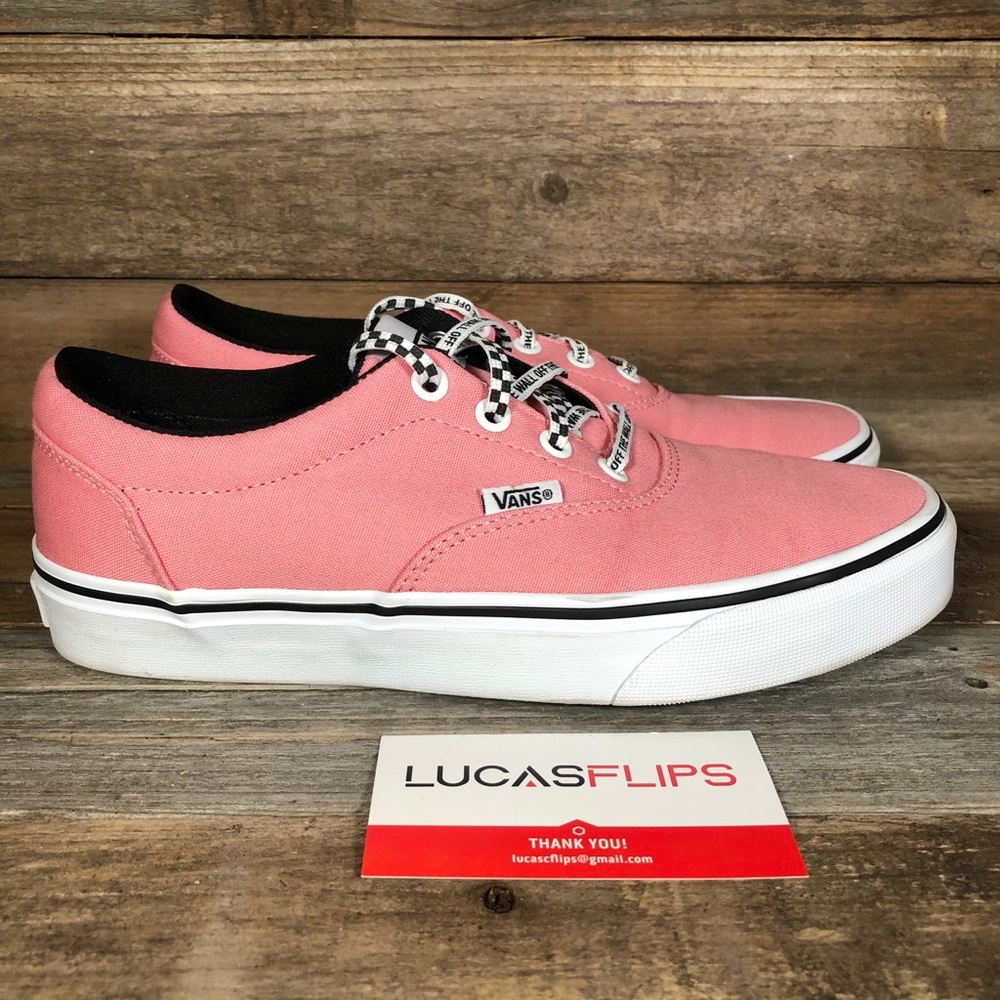 NEW Vans Doheny Pink Checker Lace Womens Shoes